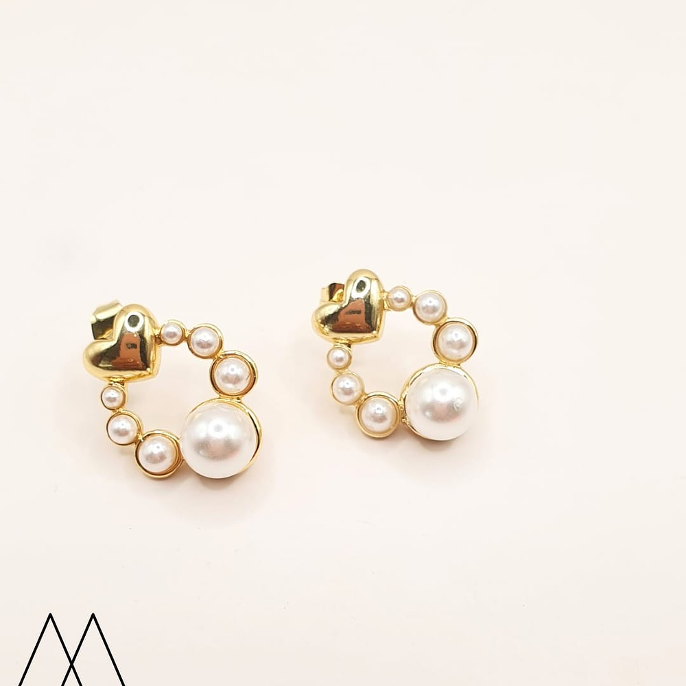 Aro de perla circular,