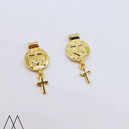 Colgante alusivo Milagrosa Pasadora, 17mm