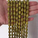 Cristal Gota Verde, 9x16mm