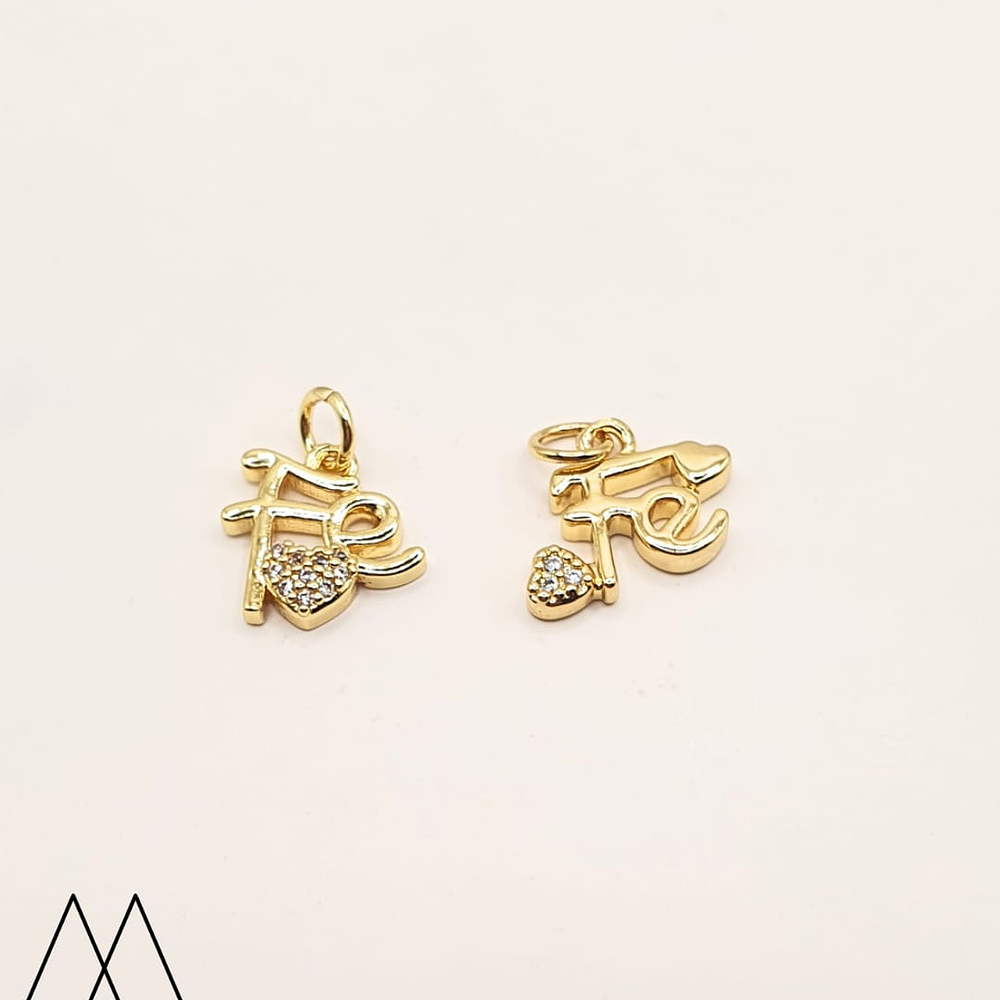 Colgante FE corazón