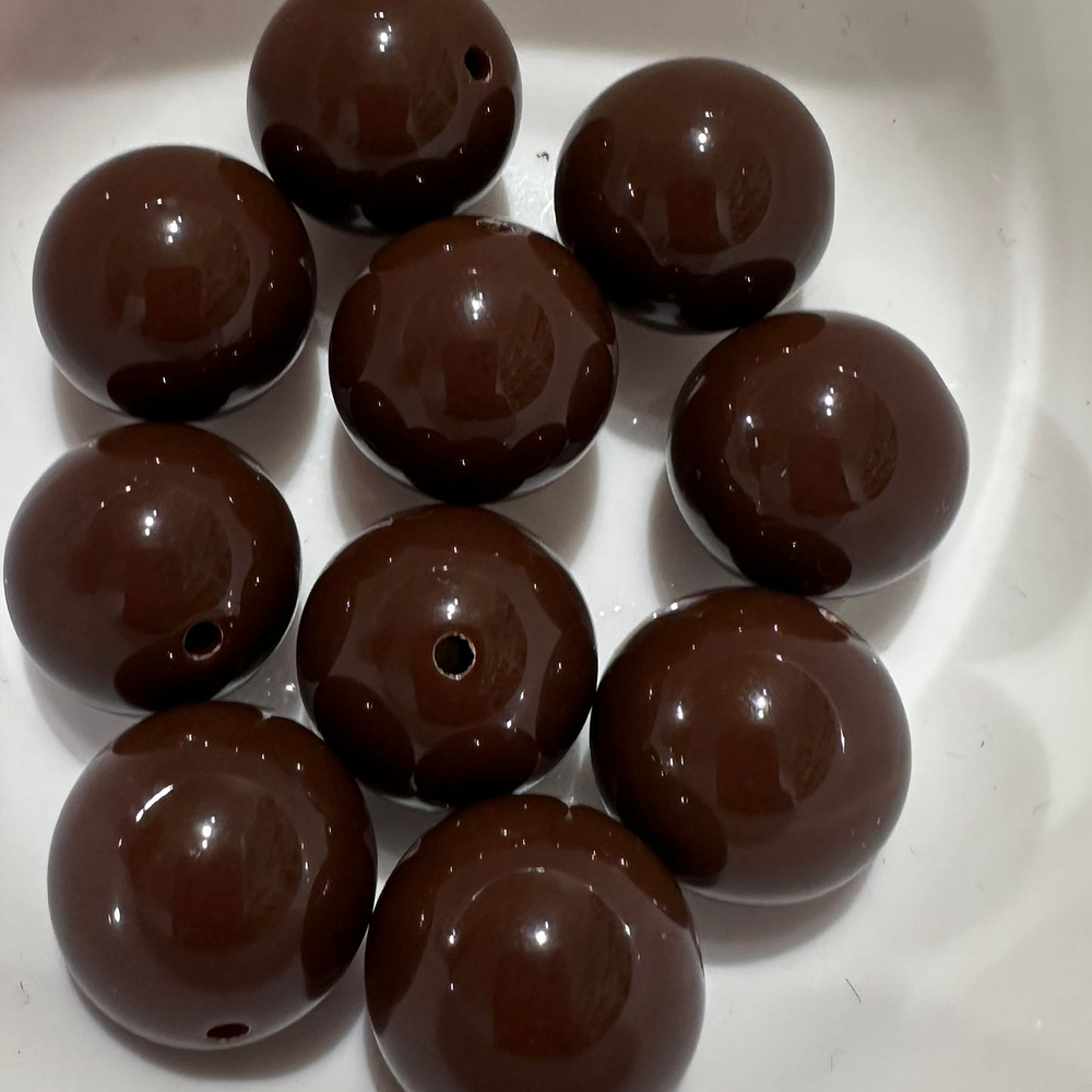 Bolas de Acrílicos 20mm, Chocolate