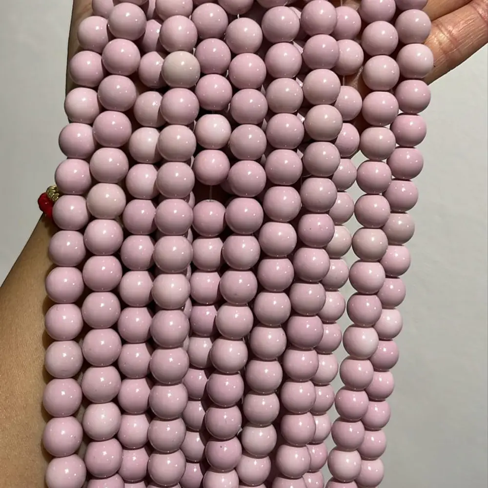 Bolas de Vidrio 10mm, Rosa 