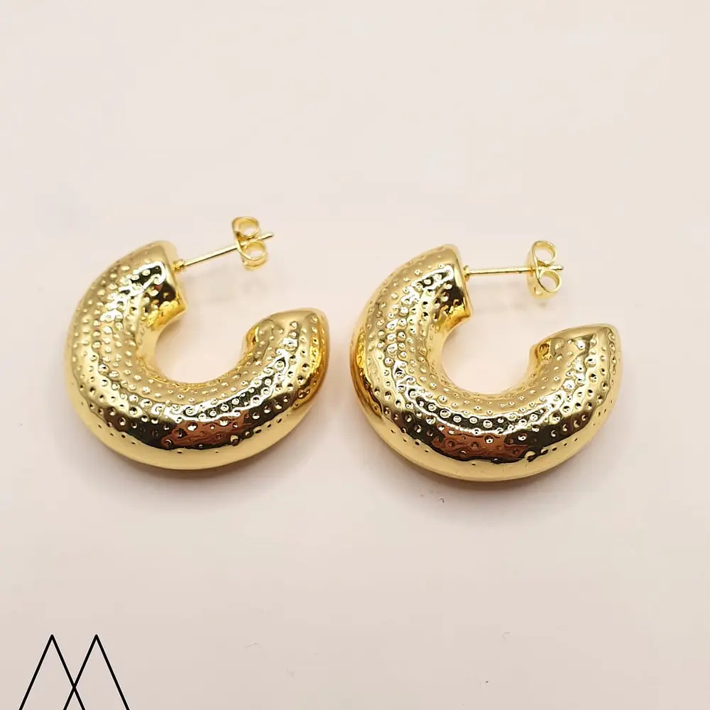 Aros Argollas 30mm. puntitos