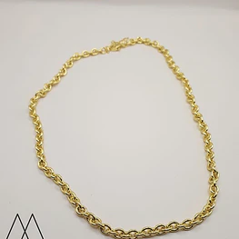 Cadena Eslabones circulares 5mm. 45cm + 5 exte, CL063