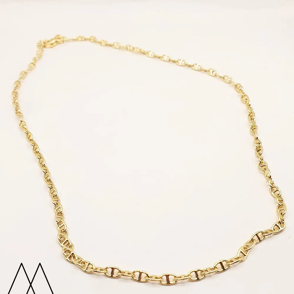 Cadena modelo Gucchi 5x3mm, largo 44cm +5cm ext