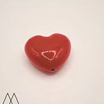 Colgante Corazón pasador rojo, 20mm