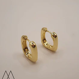 Argollas Borde Cuadrado