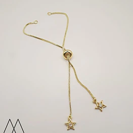 Manilla Pulsera , extremo con estrellas