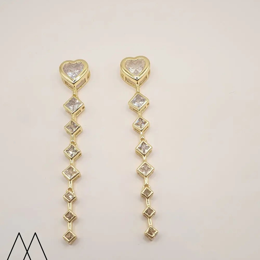 Colgante Alargado de corazón, 65mm