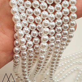 Perlas Shell Redondas 5mm