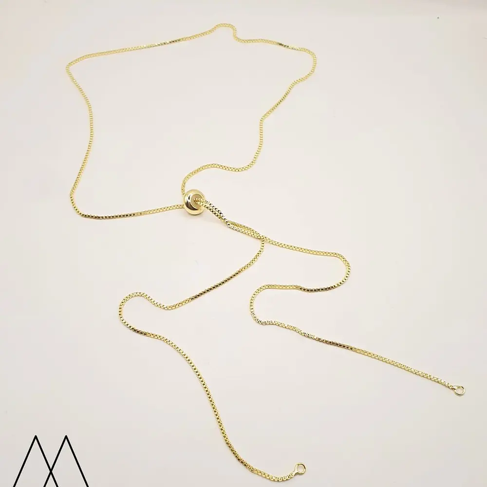 Cadena Lisa Ajustable, largo 34cm
