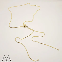 Cadena Lisa Ajustable, largo 34cm