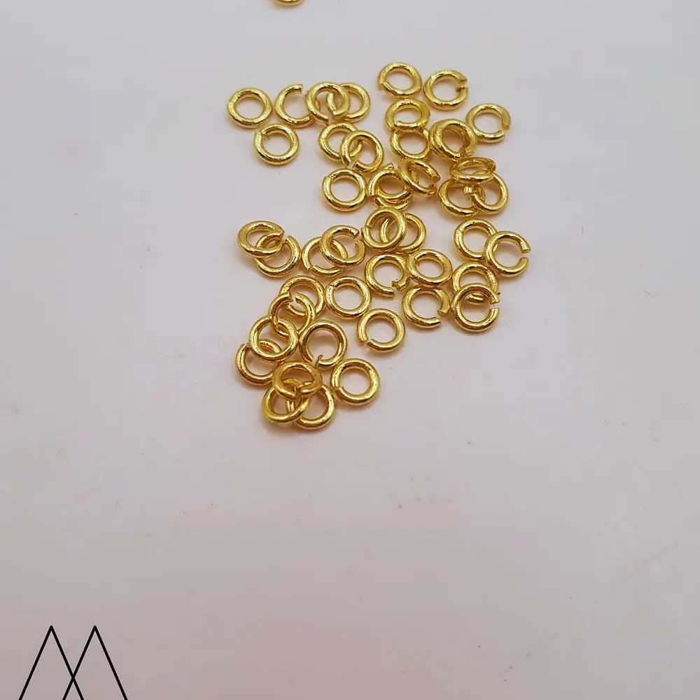 Argollas con baño #3, 1 gramo