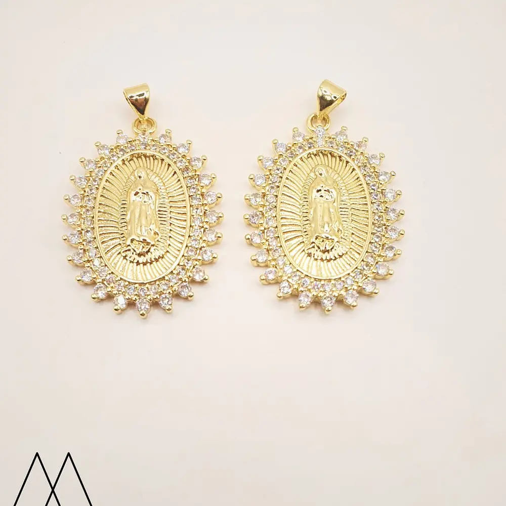 Colgante Virgen , con portadije 30mm