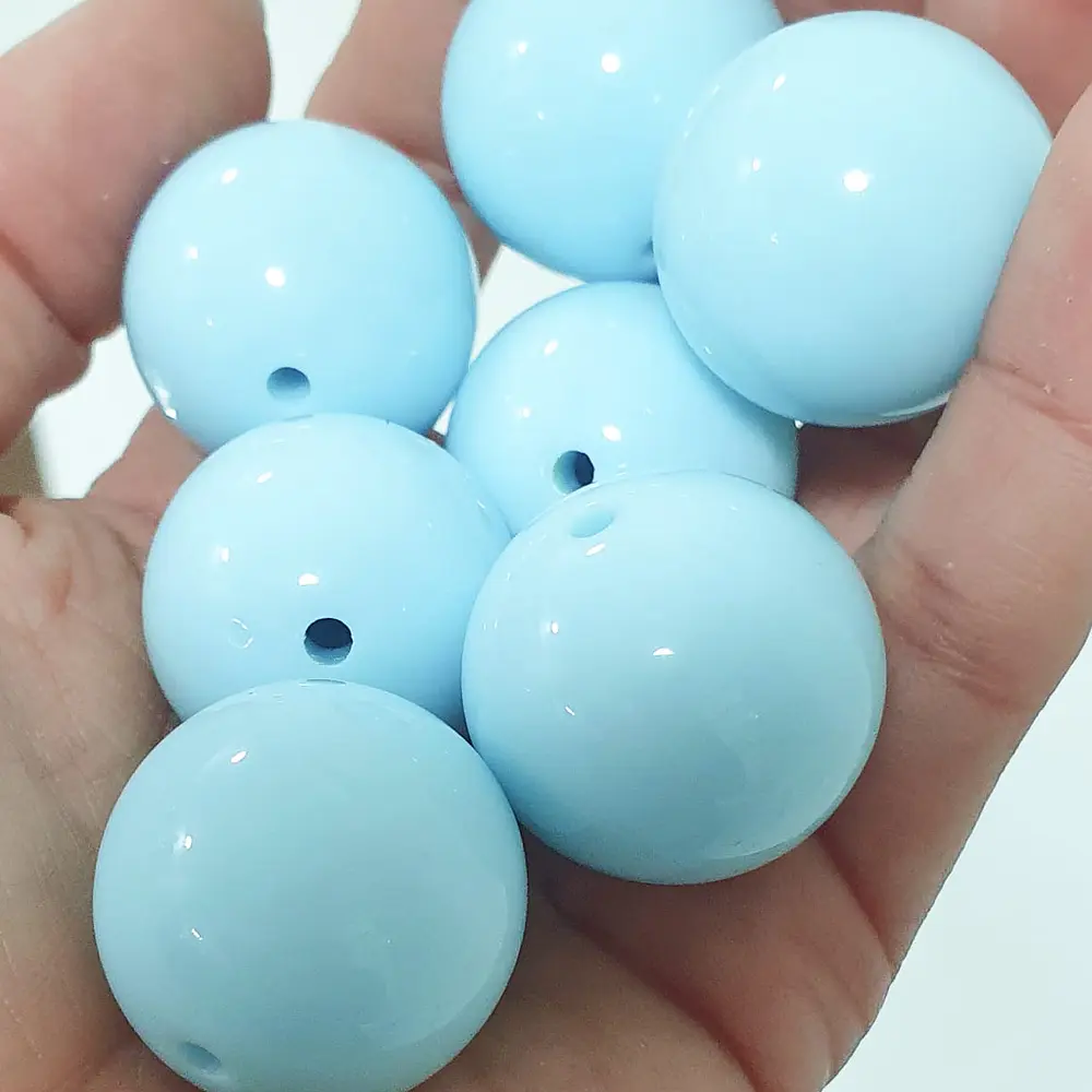 Bolas de Acrilicos 25mm, Celeste 