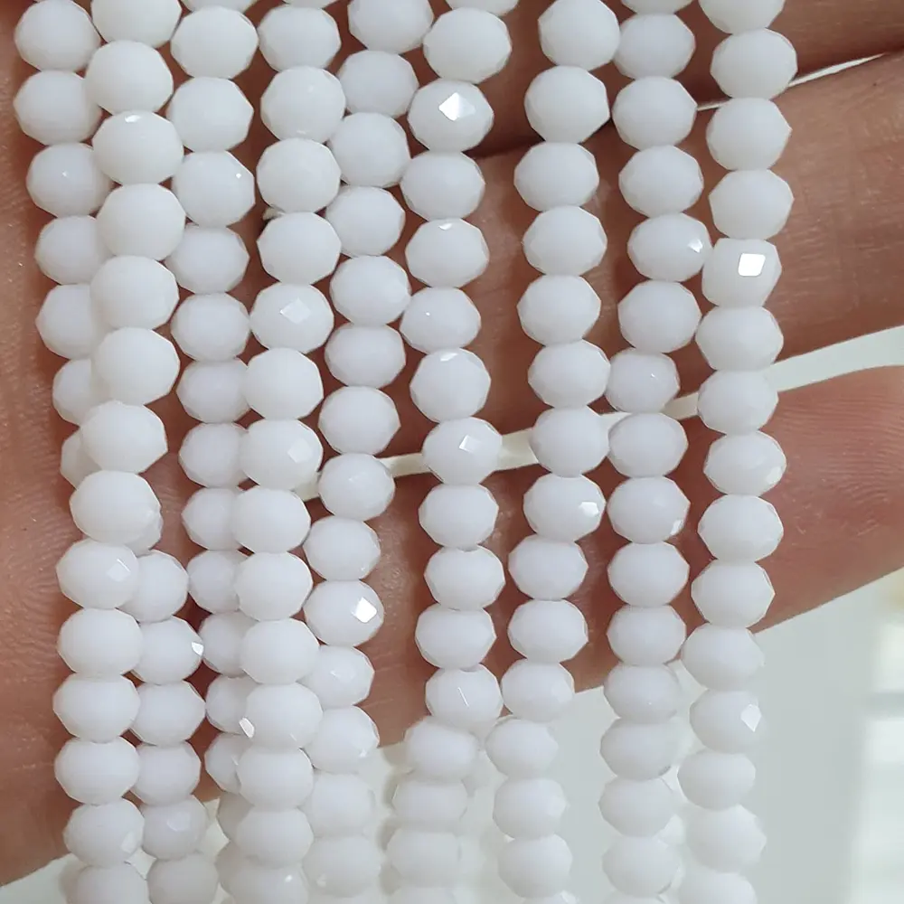Cristal Murano 4mm Blanco