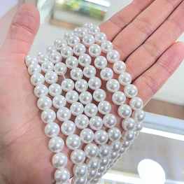 Perlas Shell Redondas 8mm.