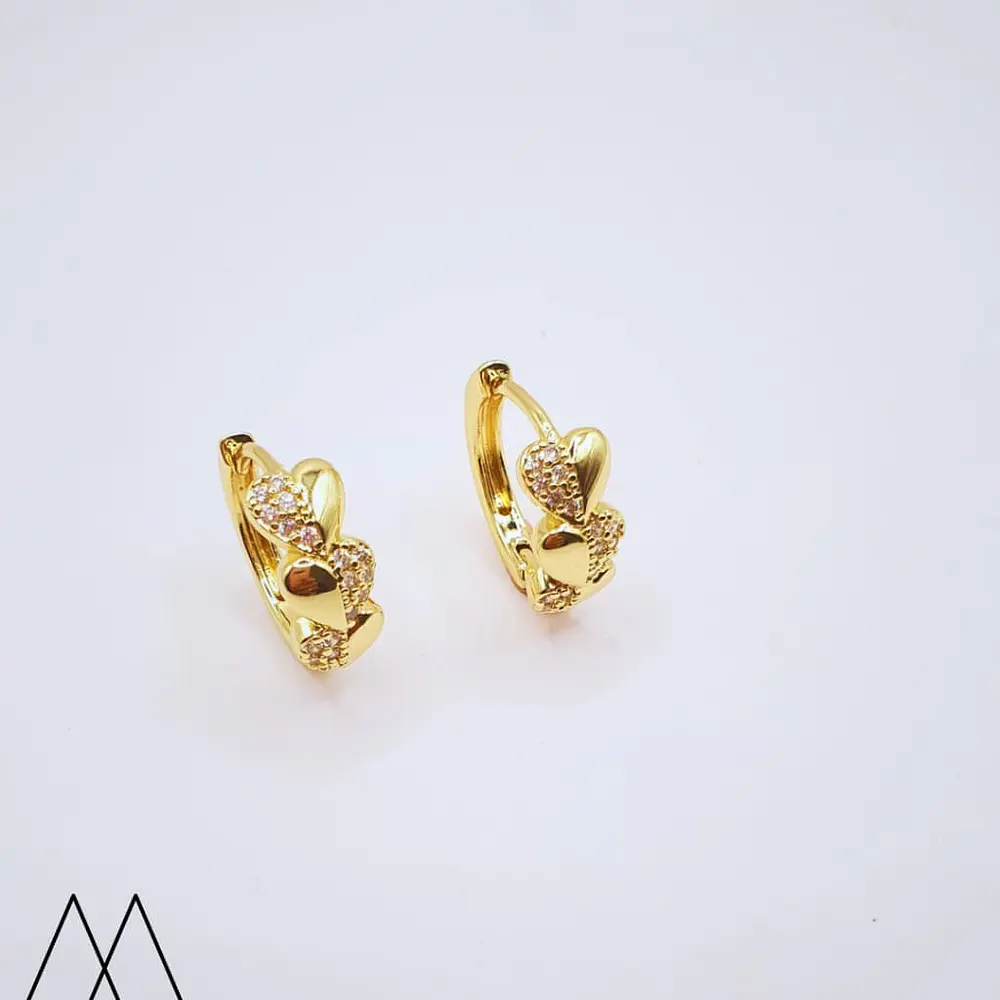 Aros Tipo Argollas Corazón