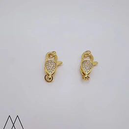 Broche base zircón, 20mm