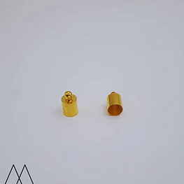 Capuchones dorados 5mm , PAR