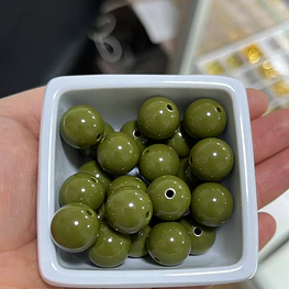 Bolas de Acrilicos 14mm, Verde