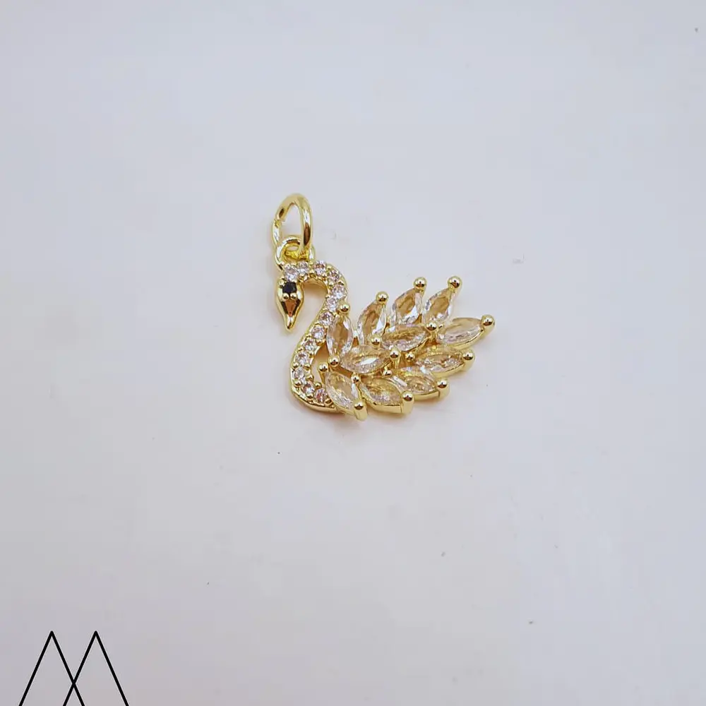 Cisnes con argolla Blanco, 15mm