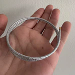 Cordón Imantada plateada 58cm.
