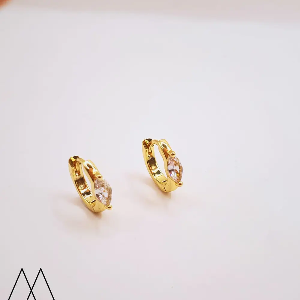 Argollita con cristal central