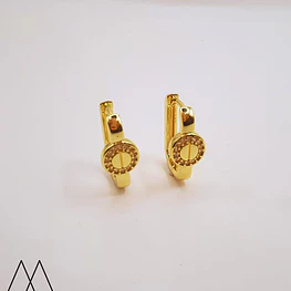 Argollas con sello frontal