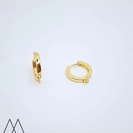 Argollas doradas 14mm, Modelo
