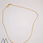Cadena Lista tejido de 2mm, 43cm + 4 ext