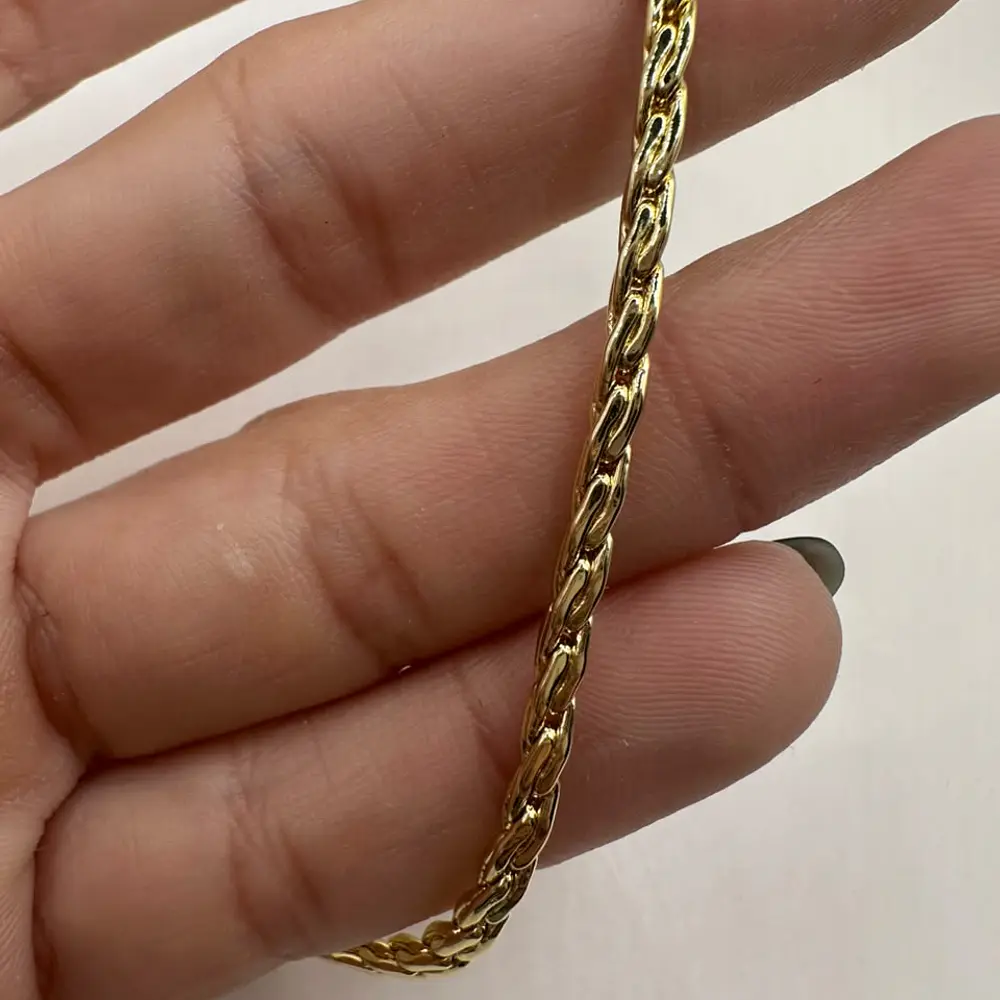 Cadena Lista tejido de 3mm, 44cm + 4 ext