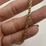 Cadena Lista tejido de 3mm, 44cm + 4 ext