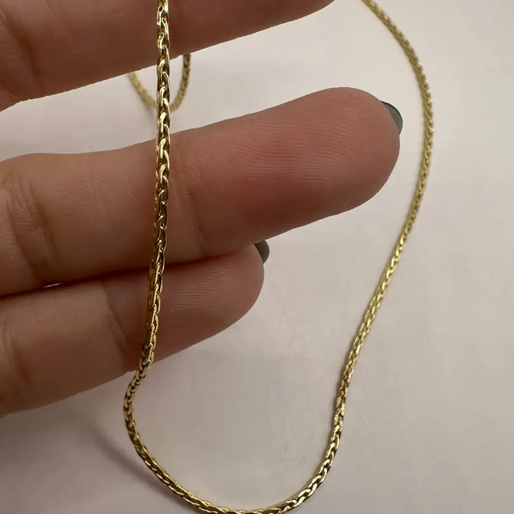 Cadena Lista tejido de 2mm, 43cm + 4 ext