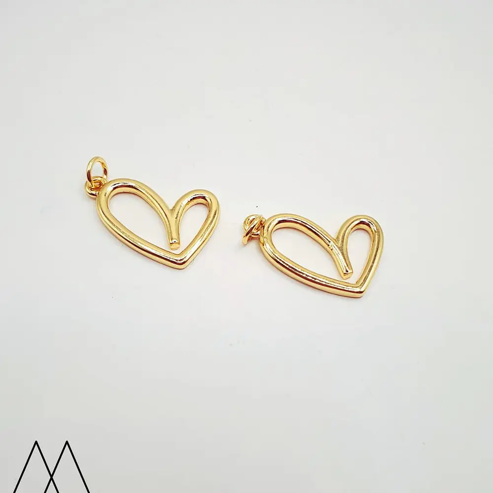 Colgante Borde Corazón, con portadije 20mm