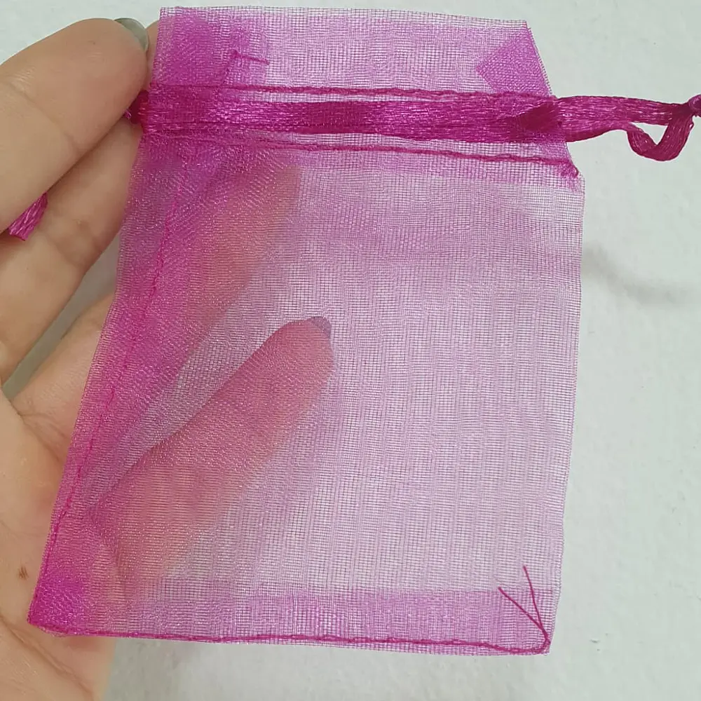 Bolsa de Organza Morada 9x7cm. 12 unidades