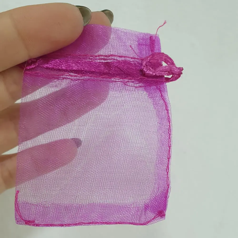 Bolsa de Organza Morada 7x5cm. 12 unidades