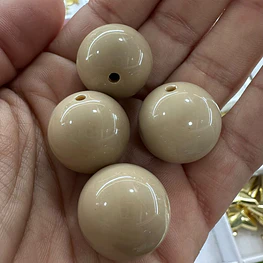 Bolas de Acrílicos 20mm, Beige