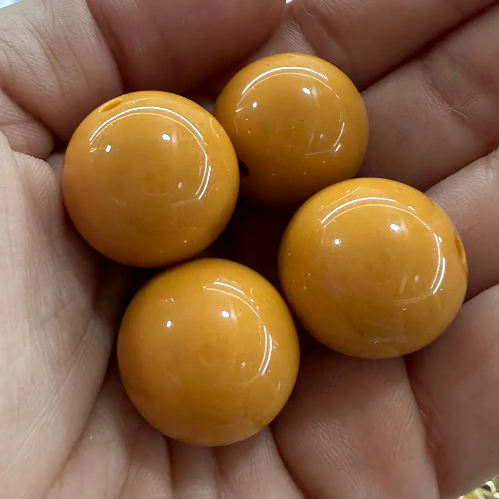 Bolas de Acrilicos 20mm, Mostaza
