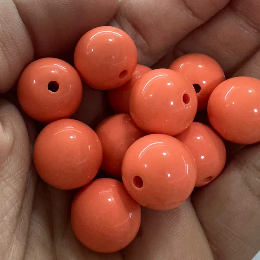 Bolas de Acrilicos 14mm, Salmón