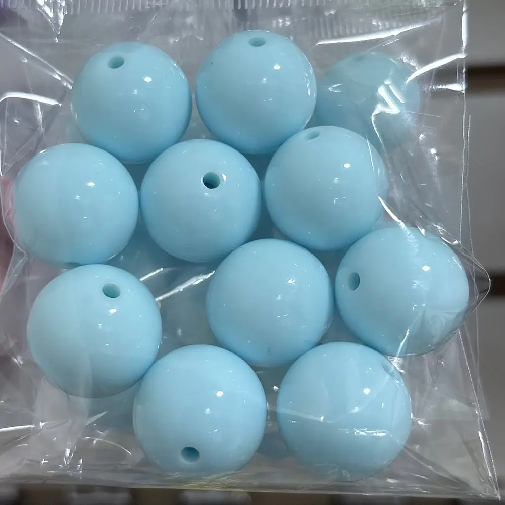 Bolas de Acrilicos 20mm, Celeste