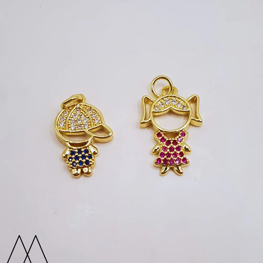 Niños zircón color 20mm- 2 opciones