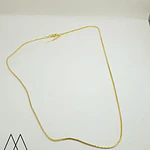 Cadena Veneciana gruesa tipo aguja, mide 58cm lineales