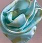 Pañuelo seda agua turquesa - Miniatura 2