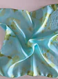 Pañuelo seda agua turquesa - Miniatura 3