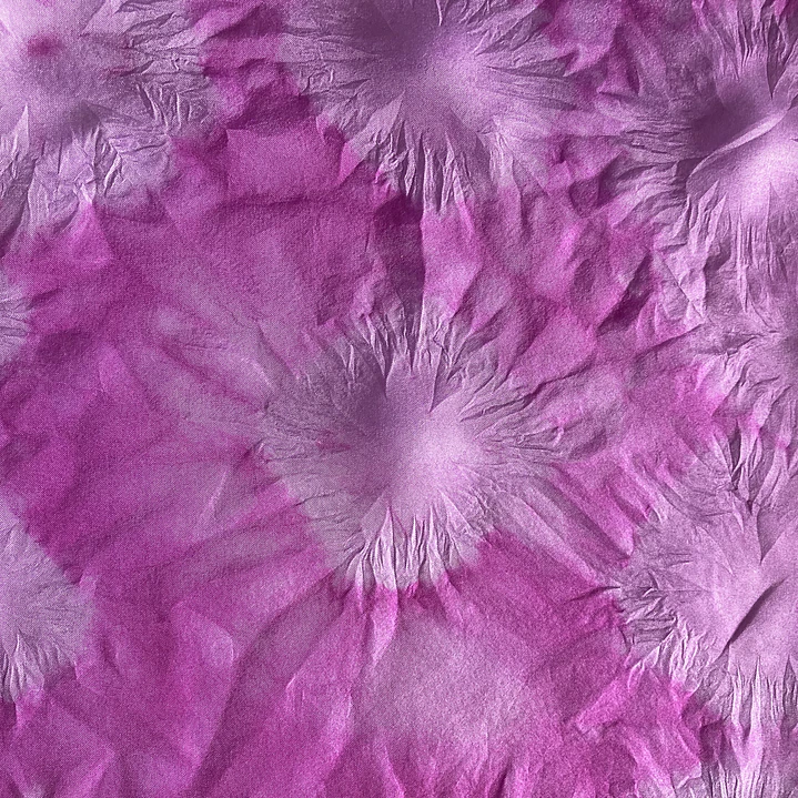 Pañuelo seda flores púrpura 4