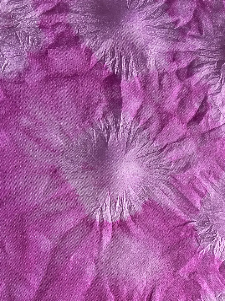 Pañuelo seda flores púrpura 4