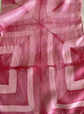 Pañuelo cuadrado rosa suave - Miniatura 4