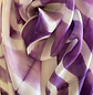 Pañuelo seda geometría violeta - Miniatura 2