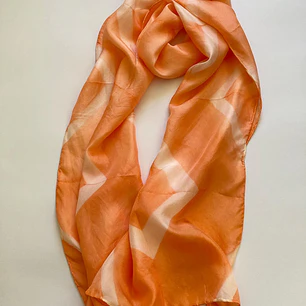 Pañuelo seda rombo damasco